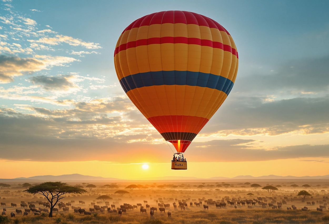 A stunning photograph capturing a lion pride devouring a wildebeest in the Serengeti. Witness the raw power and beauty of nature in this unforgettable wildlife scene.