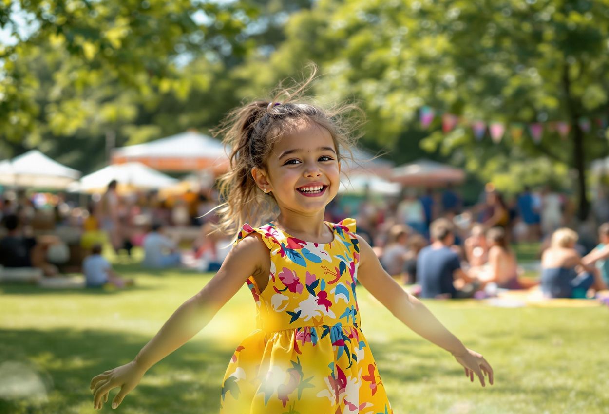 A heartwarming photograph capturing a young girl