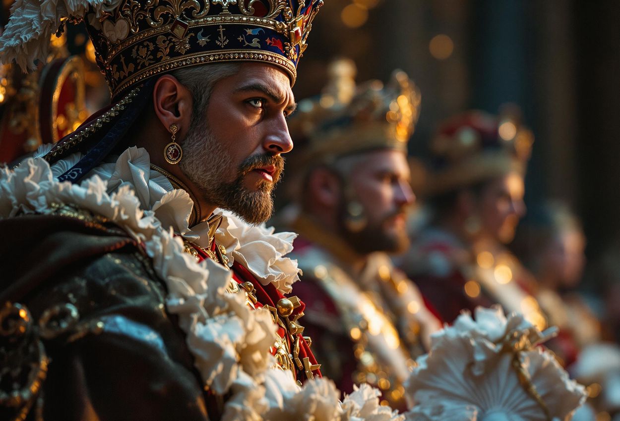 A close-up photograph captures a dramatic moment from the Salzburg Easter Festival