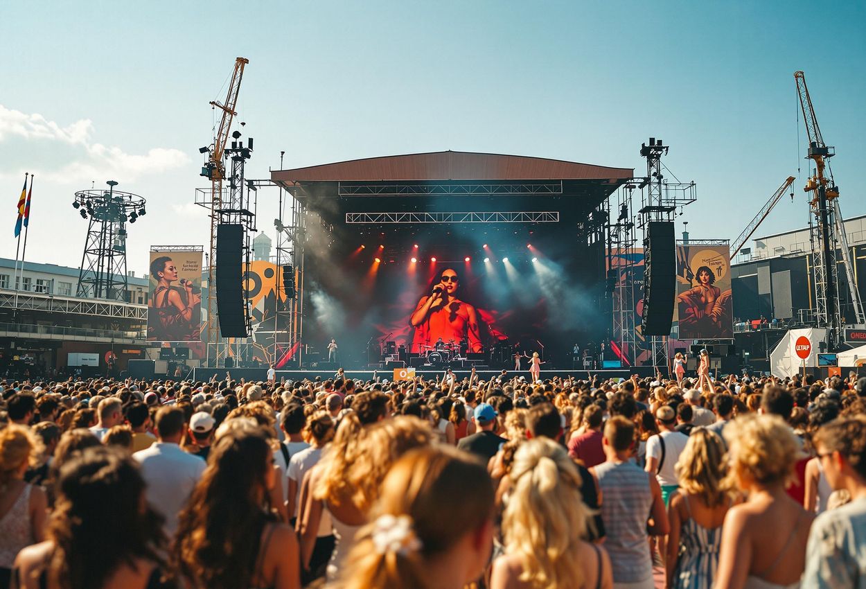 A vibrant photograph capturing the energy of the O Days Festival in Copenhagen