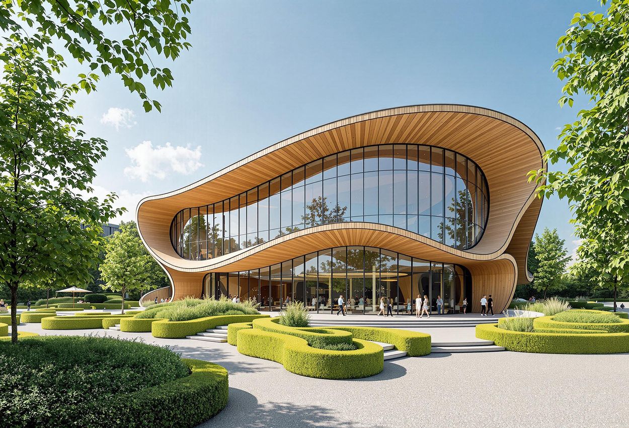Explore the stunning Hans Christian Andersen Museum in Odense, Denmark, designed by Kengo Kuma. This architectural masterpiece seamlessly blends modern design with natural elements, creating a captivating and immersive experience.