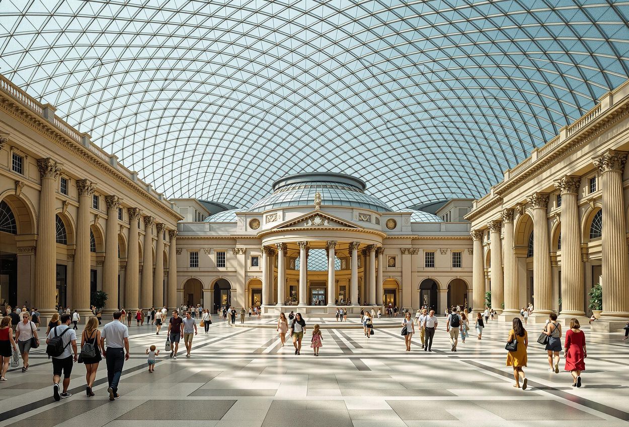 A photograph of the British Museum