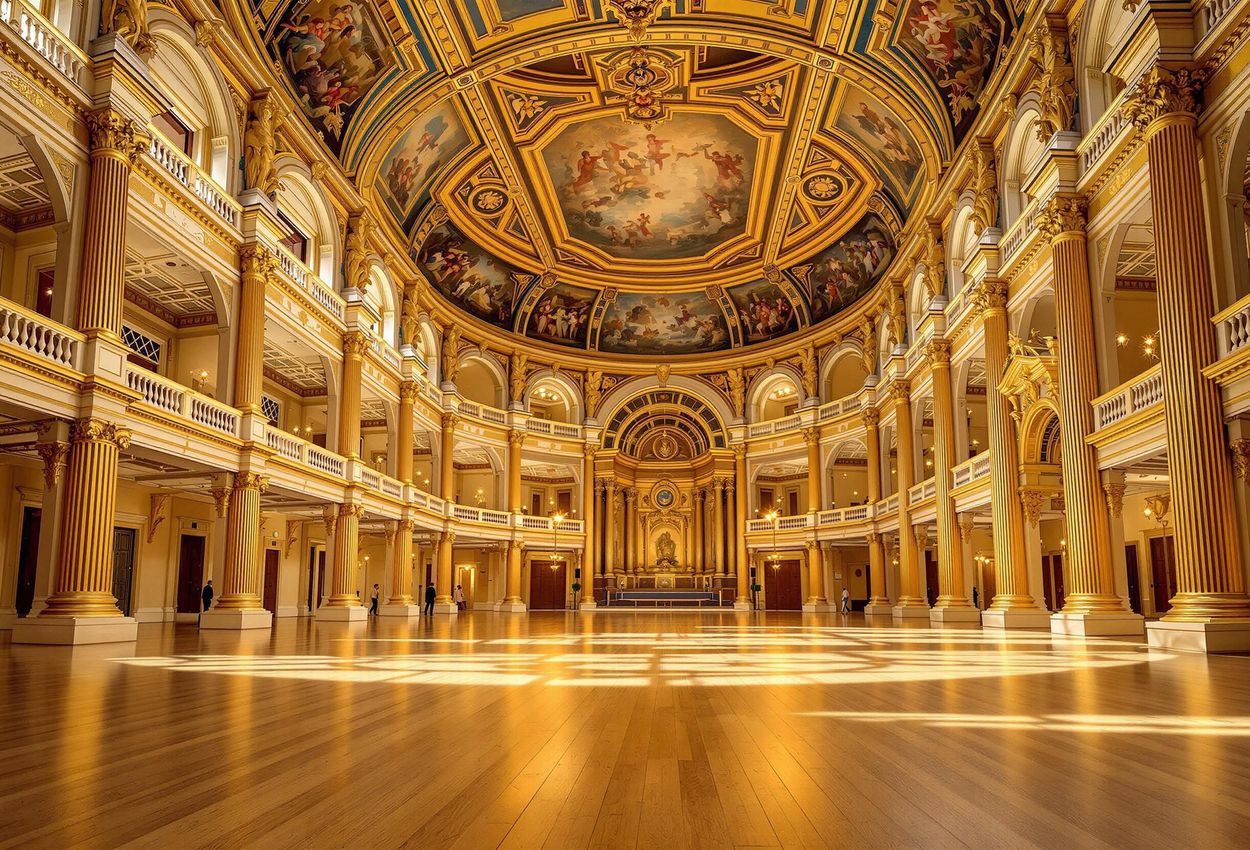 An exquisite photograph capturing the architectural splendor and acoustic perfection of Vienna