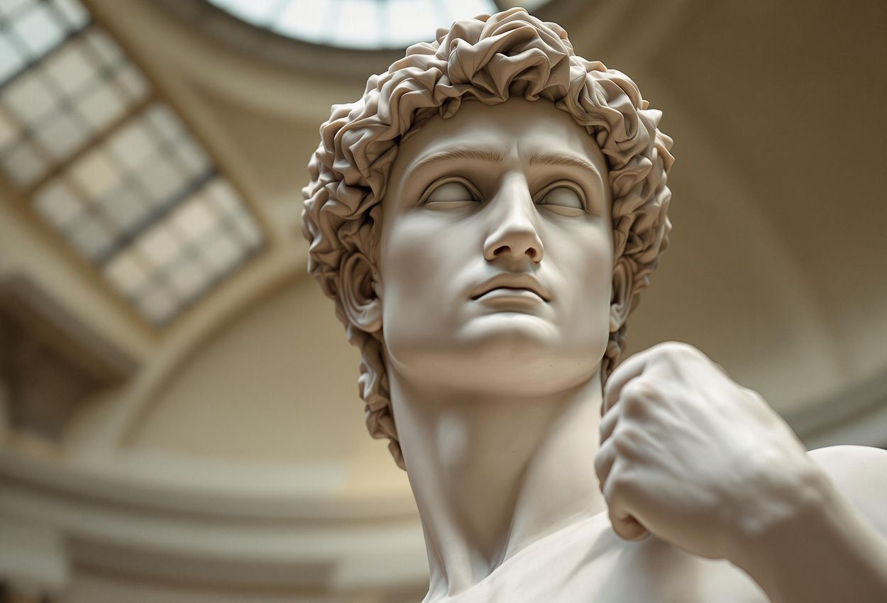 Michelangelo A detailed close-up photograph of Michelangelo