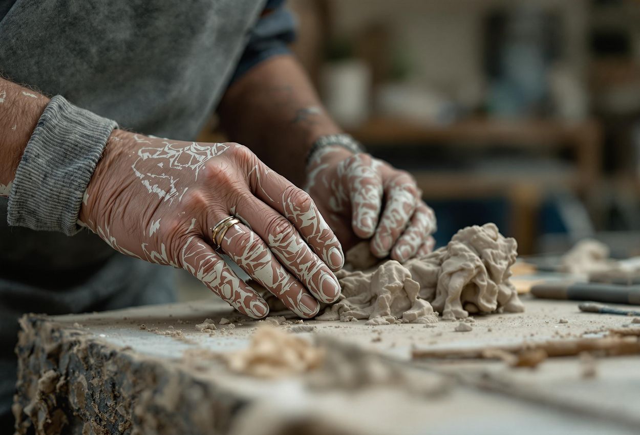 A detailed close-up photo capturing a veteran