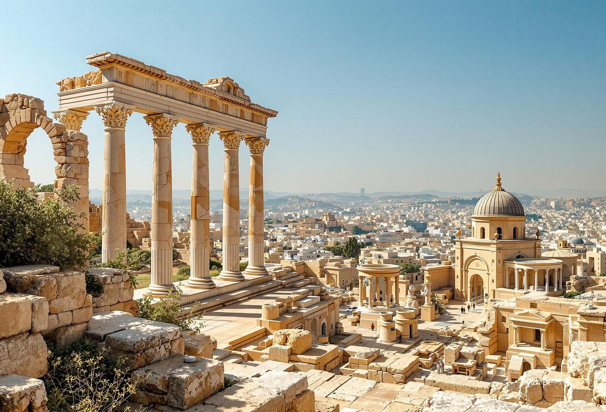 Explore the Amman Citadel, a historic site in Jordan with Roman, Byzantine, and Umayyad ruins, offering panoramic city views.