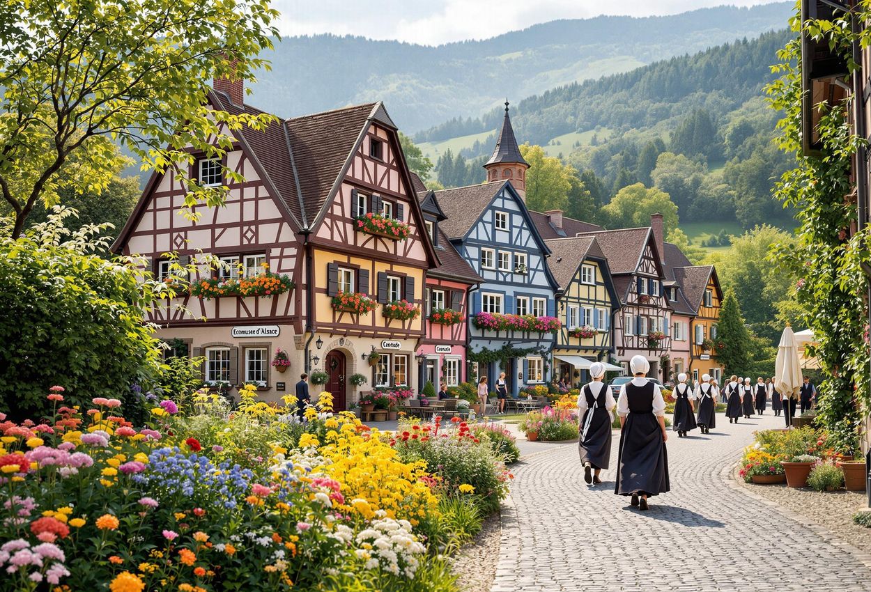 A photograph capturing the beauty of the Ecomusée d