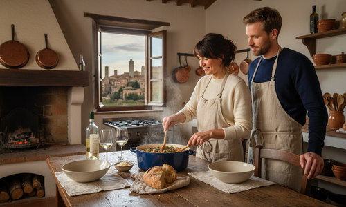 Culinary Connections: Couples' Cooking Classes in Tuscany image