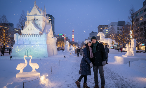 Sapporo Snow Festival: A Winter Wonderland for Lovers image
